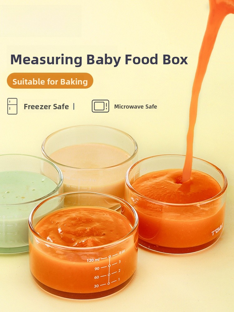 Baby Food Egg - Portable Baby Food Bowl with Sc