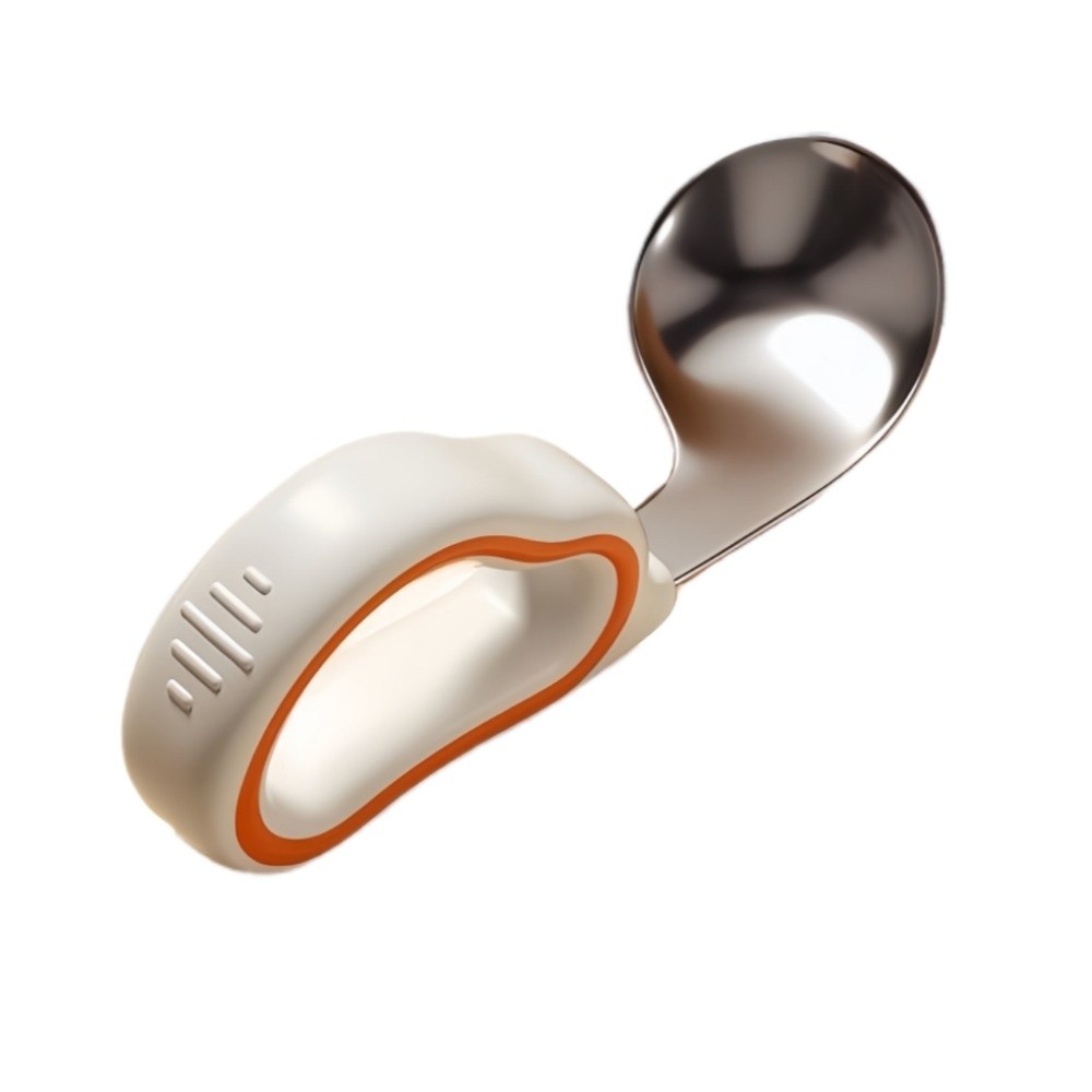 Self Feed Spoon - Silicone Baby Fork and Spoon Set