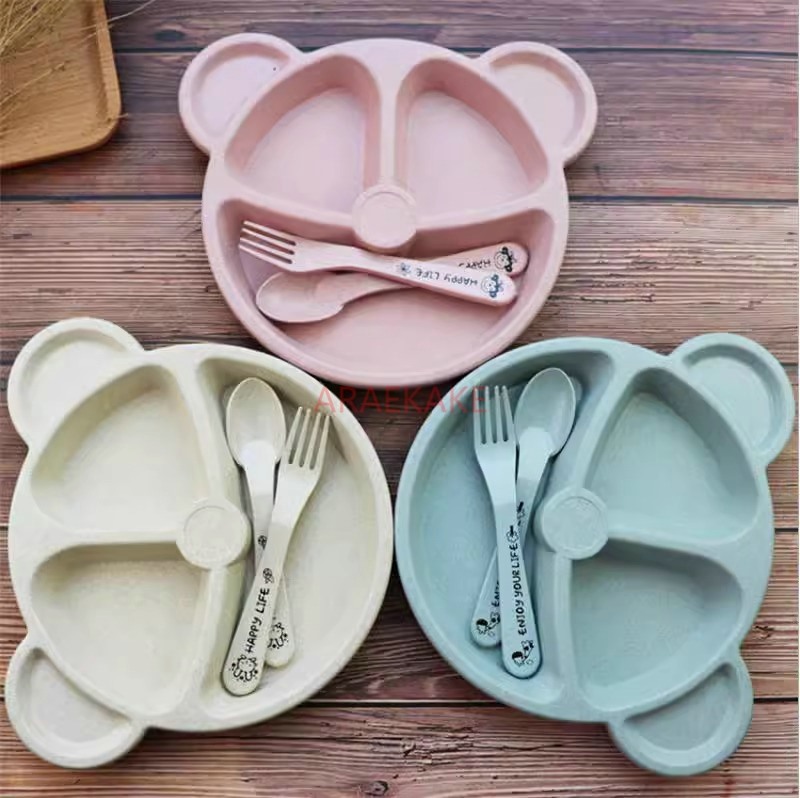 Baby Food Utensils Set - Children's Dining Plate Set Dining Utensils
