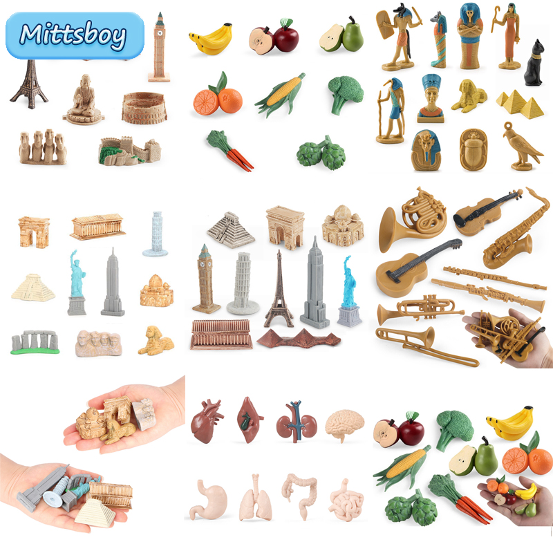 Baby Food Vegetable - Montessori Math Toy Simulation Building Model