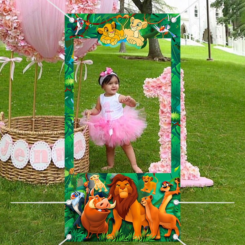 Feeding Baby Food - Disney Lion King Photo Booth Photo