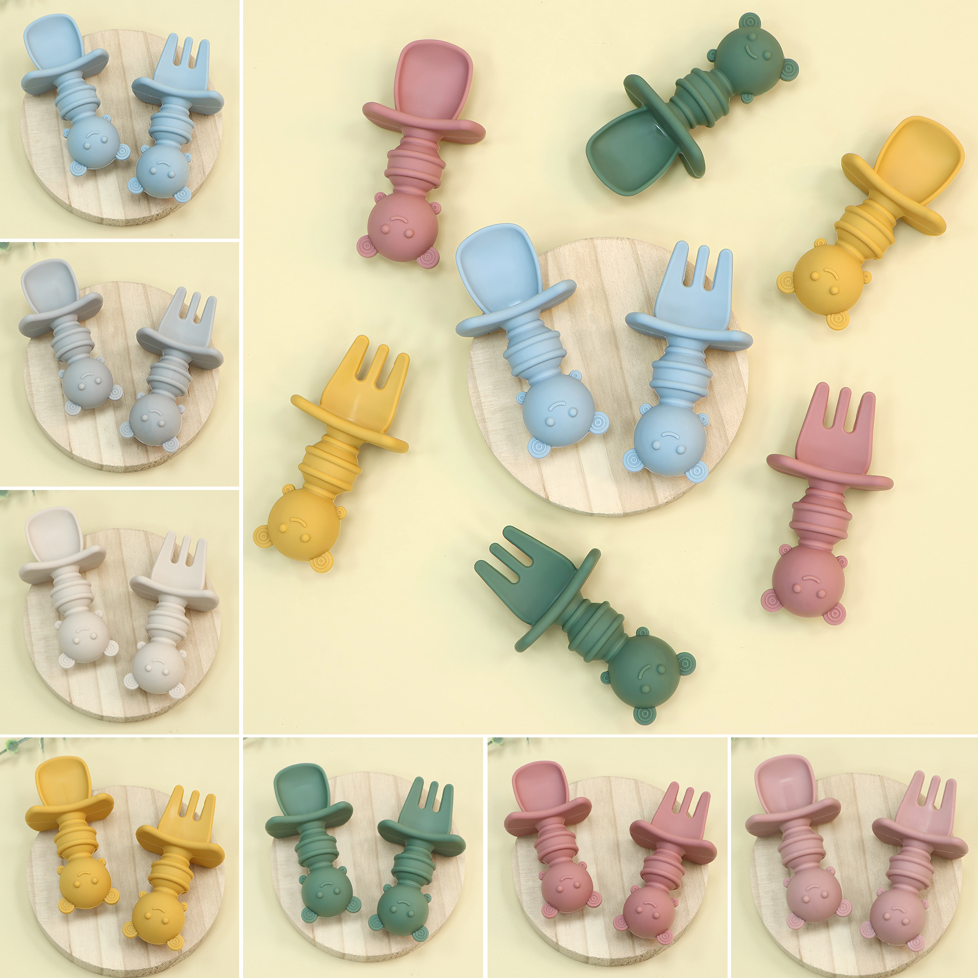 Self Feed Spoon - 2-piece self-feeding spoon with choking barrier