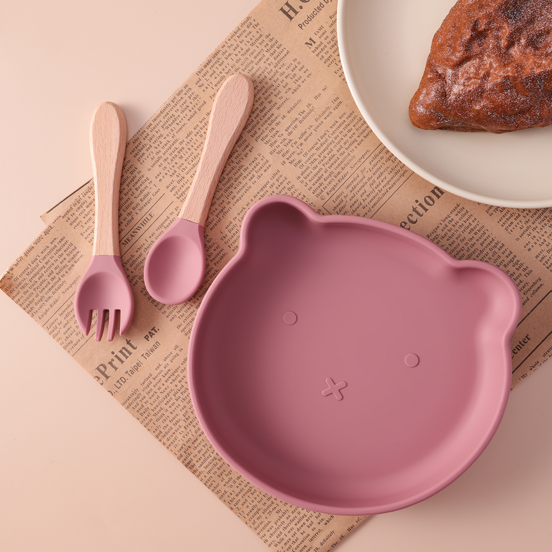Color Kids 3PCS Cartoon Bear S - đánh giá và giá Self Feed Spoon