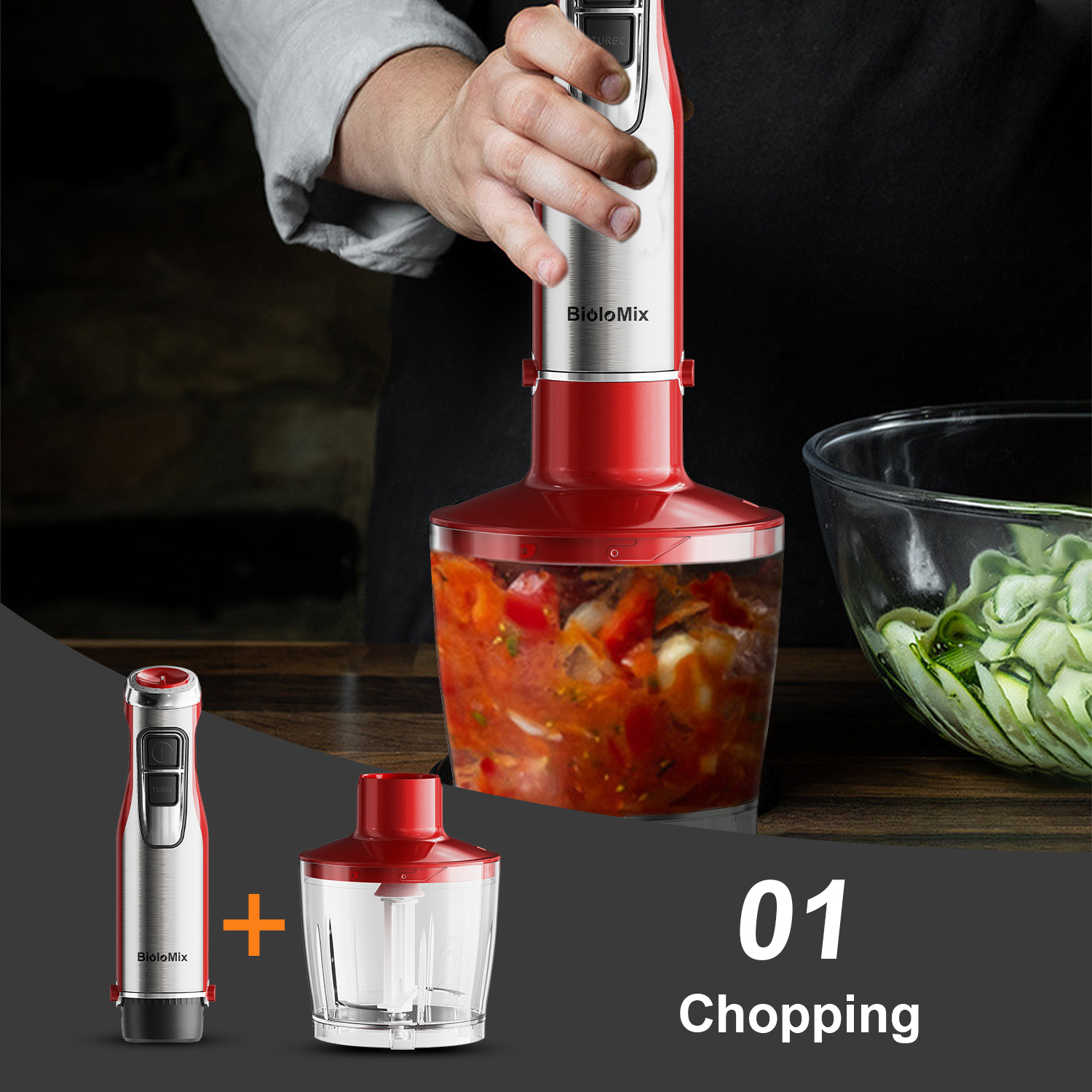 BioloMix 4-in-1 Hand Stick Ble - đánh giá và giá Baby Food Zubereiter