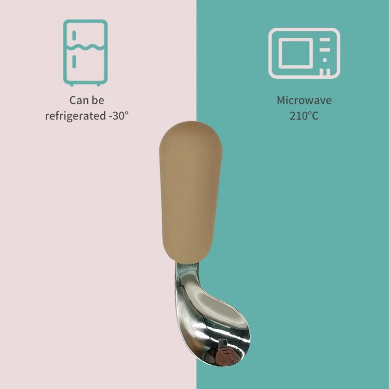Baby Spoon Fork Set 316 Stainl - đánh giá và giá Baby Food Utensils Set