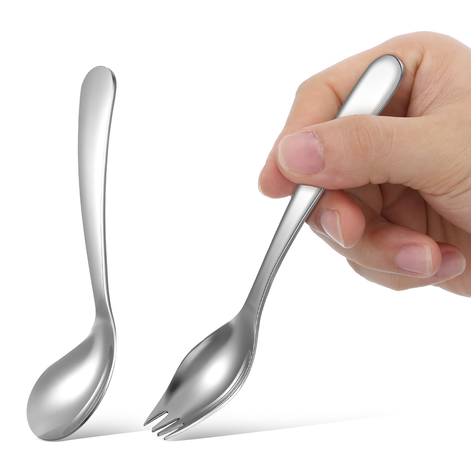 1Set Angled Feeding Spoon Meta - đánh giá và giá Self Feed Spoon