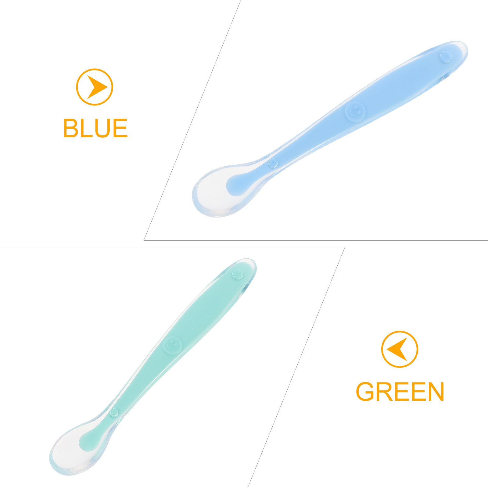 2Pcs Baby Food Spoons Feeding  - đánh giá và giá Baby Food Utensils Set