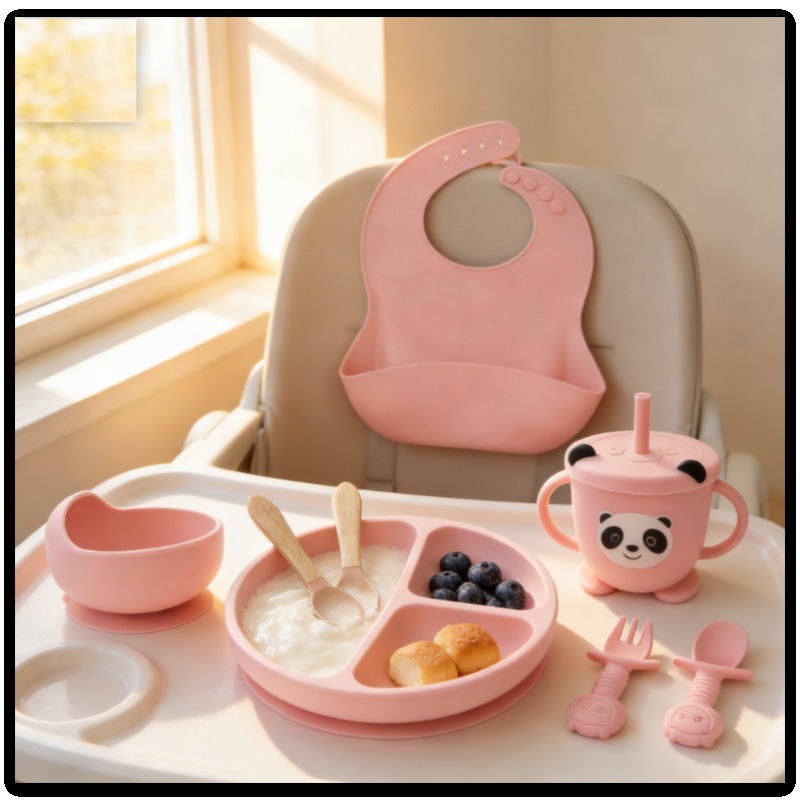 Baby Feeding Spoon Set 8 Pcs F - đánh giá và giá Baby Food Utensils Set