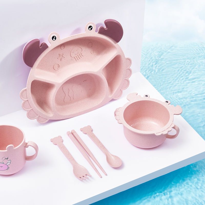 4/6pcsCrabs Children's Plates, - đánh giá và giá Baby Food Utensils Set