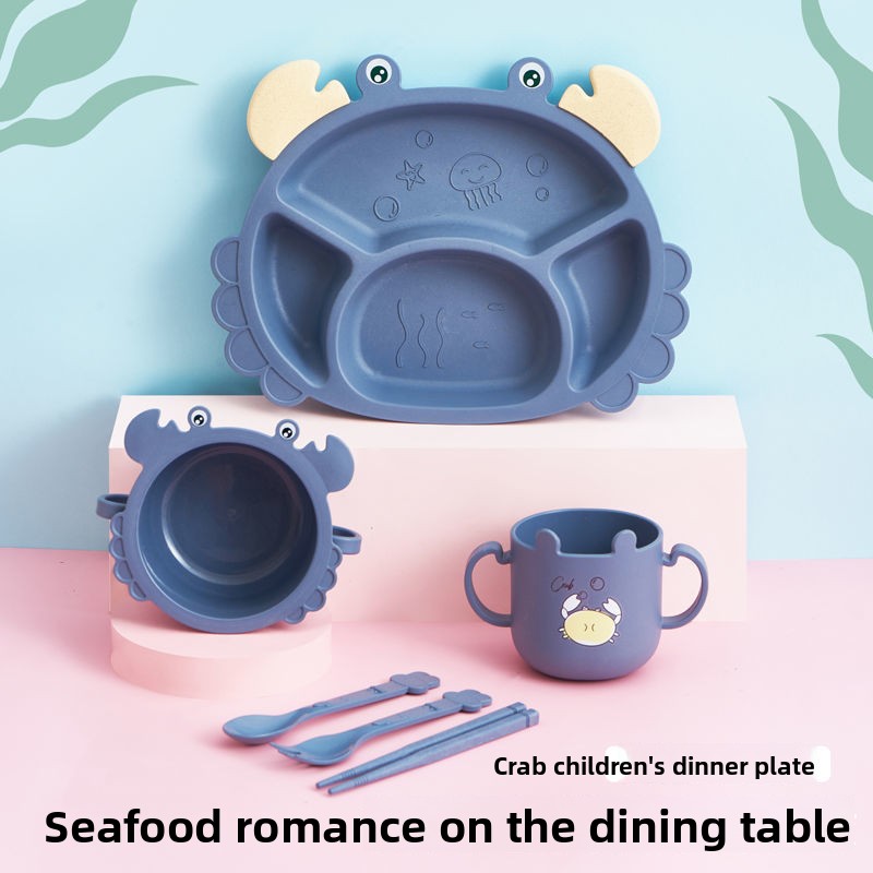 4/6pcsCrabs Children's Plates, - đánh giá và giá Baby Food Utensils Set
