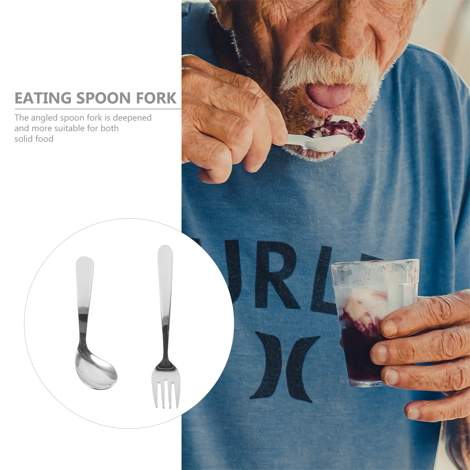 1Set Stainless Steel Adaptive  - đánh giá và giá Self Feed Spoon