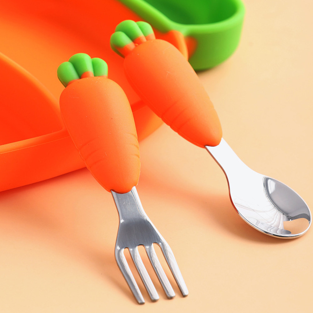 1Set Carrot Design Baby Tablew - đánh giá và giá Feeding Baby Food