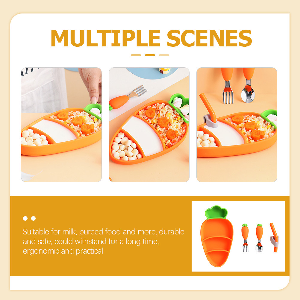 1Set Carrot Design Baby Tablew - đánh giá và giá Feeding Baby Food