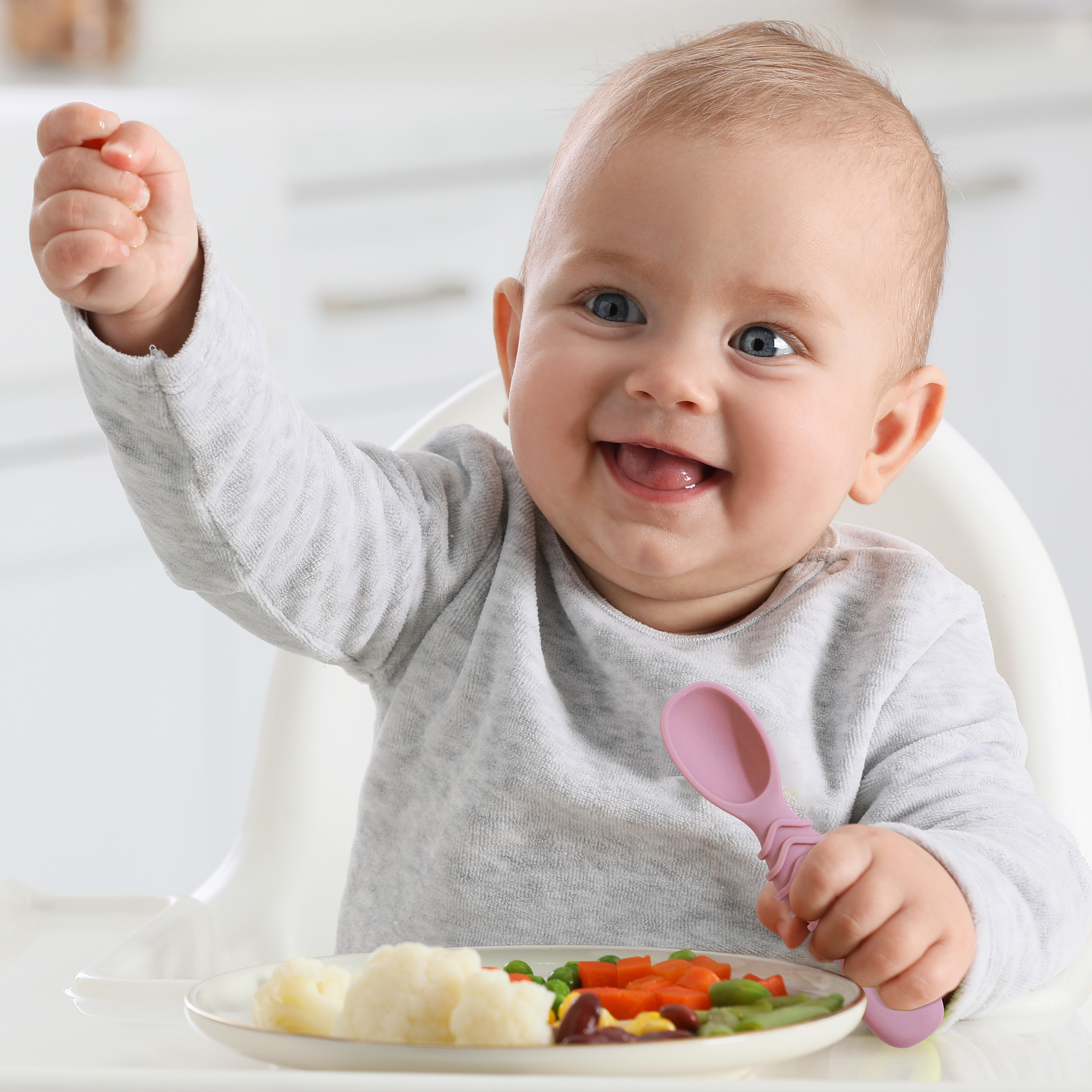 4pcs silicone baby food spoon, - đánh giá và giá Baby Food For 7 Month Old