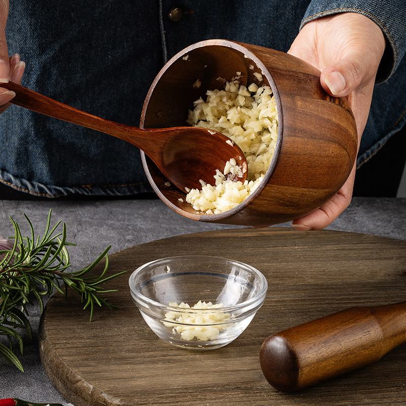 Acacia Wood Pestle and Mortar  - đánh giá và giá Baby Food Egg