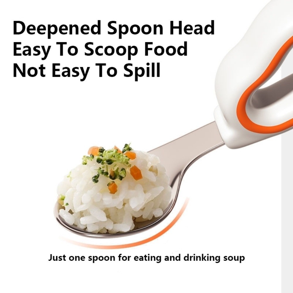 Silicone Baby Fork and Spoon S - đánh giá và giá Self Feed Spoon
