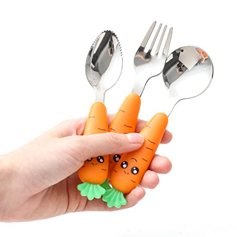 Travel Cutlery Set for Toddler - đánh giá và giá Self Feed Spoon