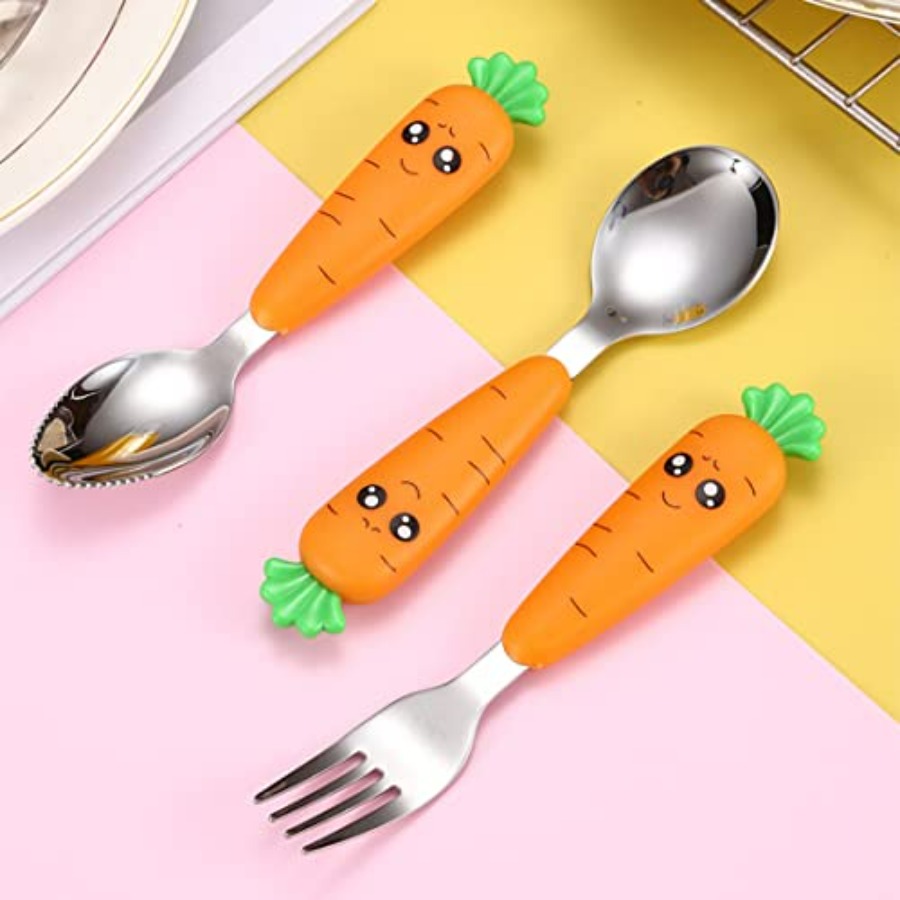 Travel Cutlery Set for Toddler - đánh giá và giá Self Feed Spoon