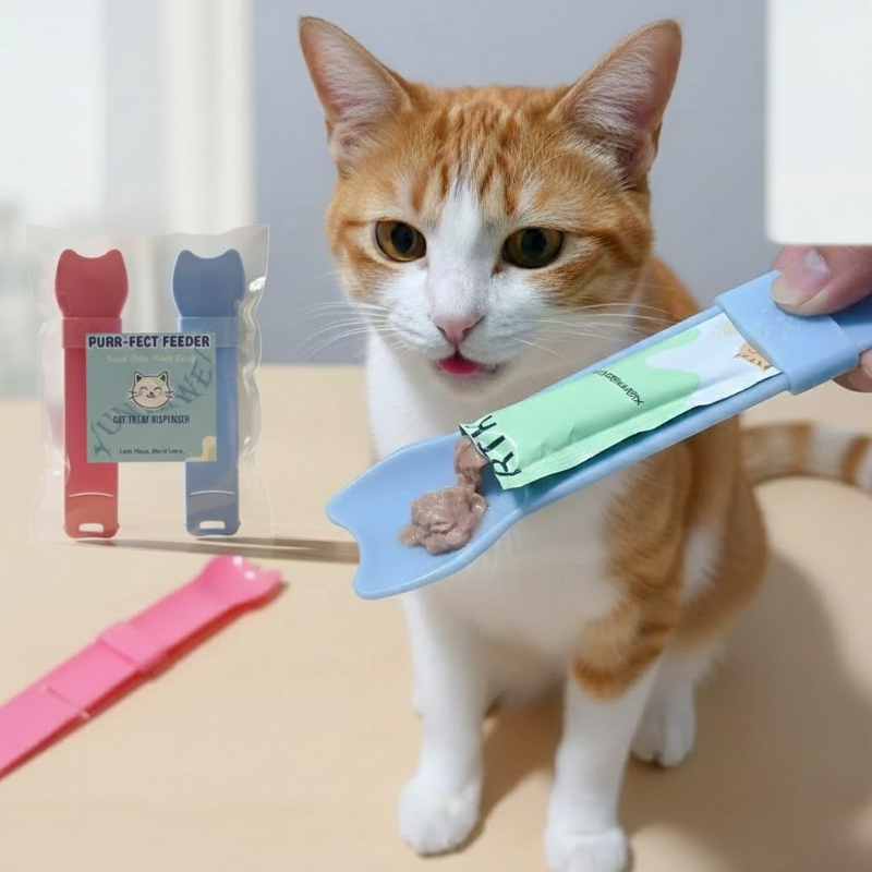 Cat Strip Squeeze Spoon for Li - đánh giá và giá Self Feed Spoon