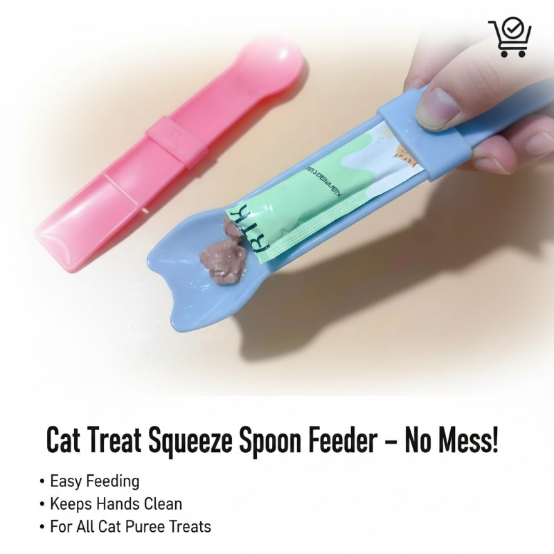 Cat Strip Squeeze Spoon for Li - đánh giá và giá Self Feed Spoon