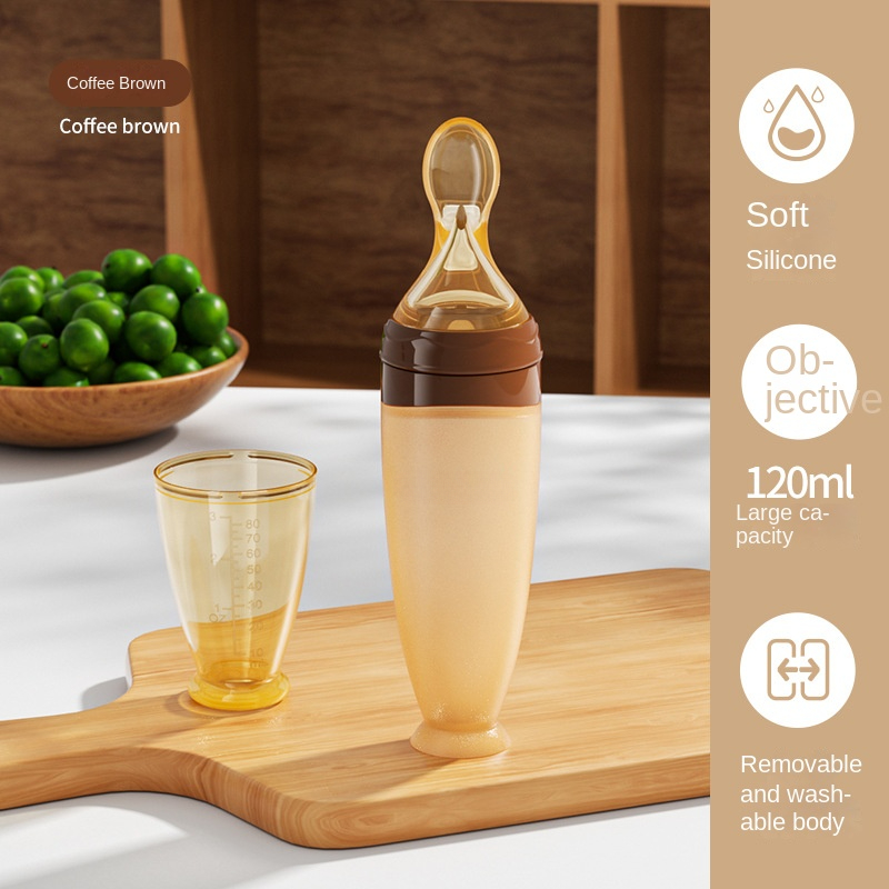 Safe Useful Silicone Baby Bott - đánh giá và giá Self Feed Spoon