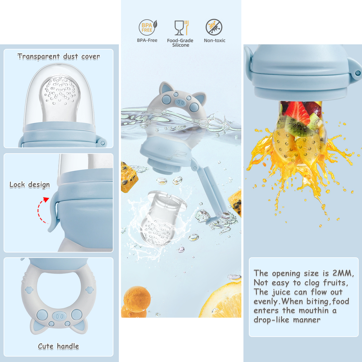 4pcs/set Silicone Fruit & Vege - đánh giá và giá Baby Food Vegetable