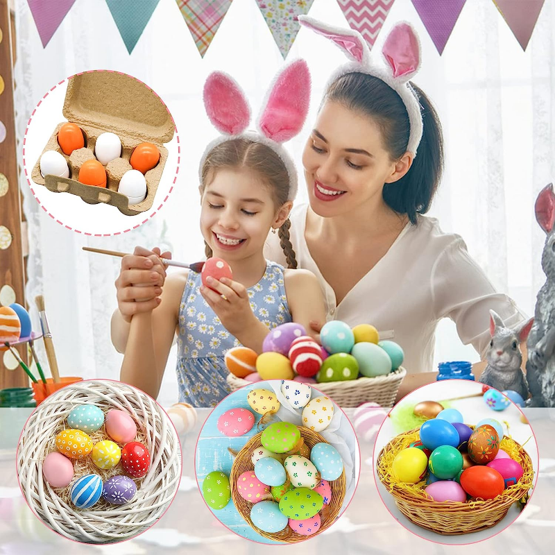 6Pcs Wooden Eggs Toy Egg Kitch - đánh giá và giá Baby Food Egg