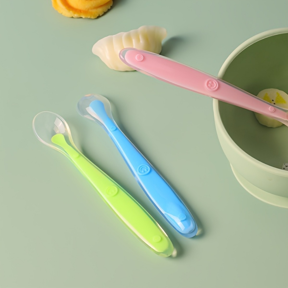 2Pcs Food Grade Silicone Baby  - đánh giá và giá Feeding Baby Food