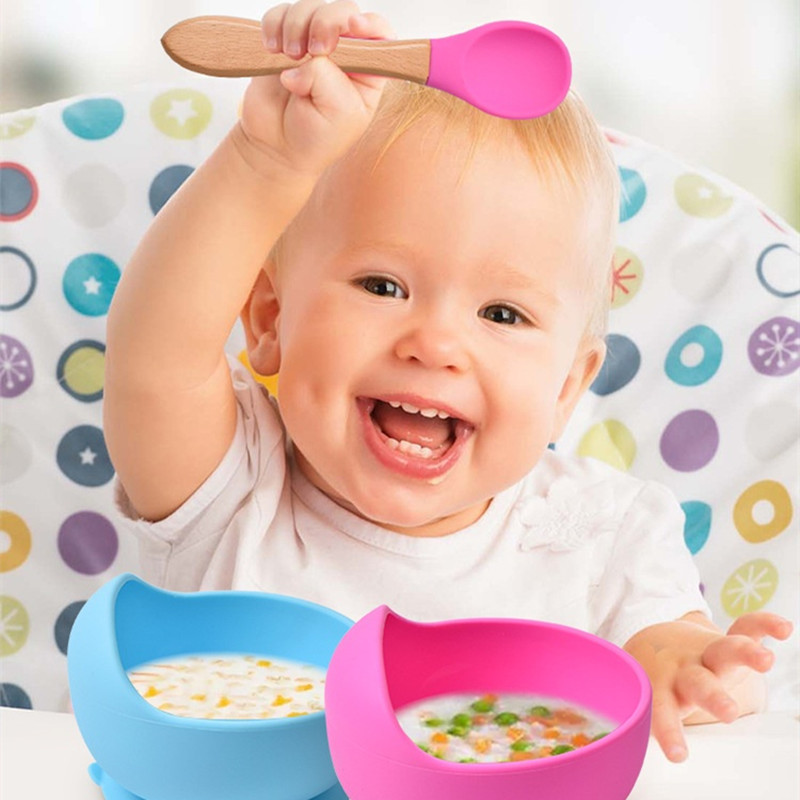 2Pcs/Set Baby Silicone Spoon F - đánh giá và giá Baby Food Utensils Set