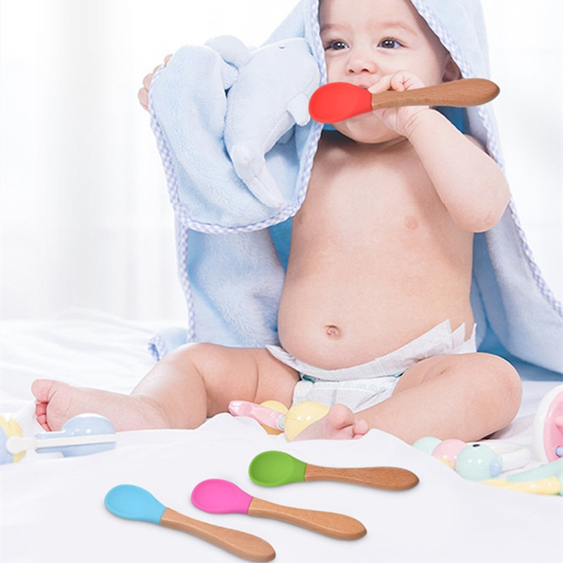 2Pcs/Set Baby Silicone Spoon F - đánh giá và giá Baby Food Utensils Set
