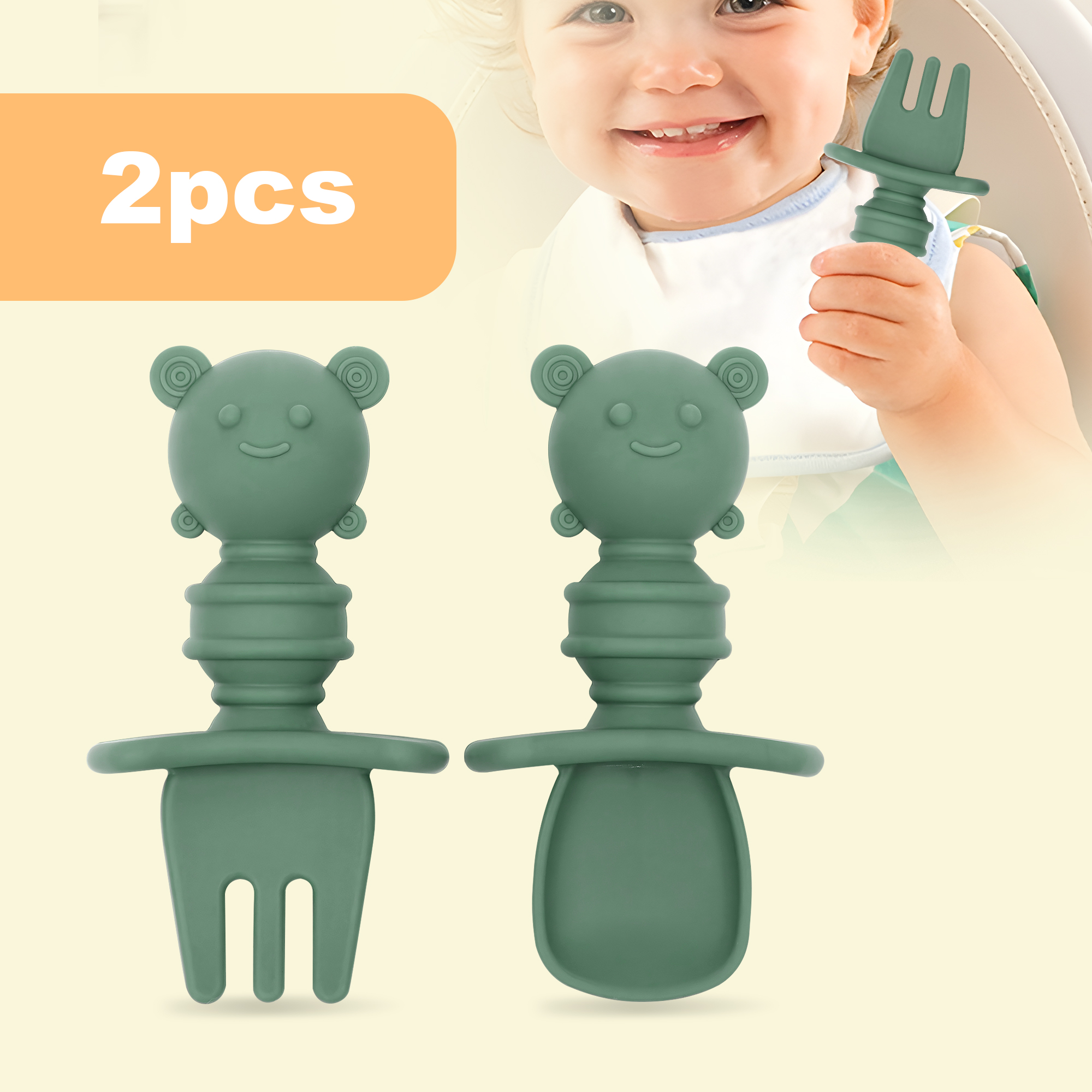 2-piece self-feeding spoon wit - đánh giá và giá Self Feed Spoon