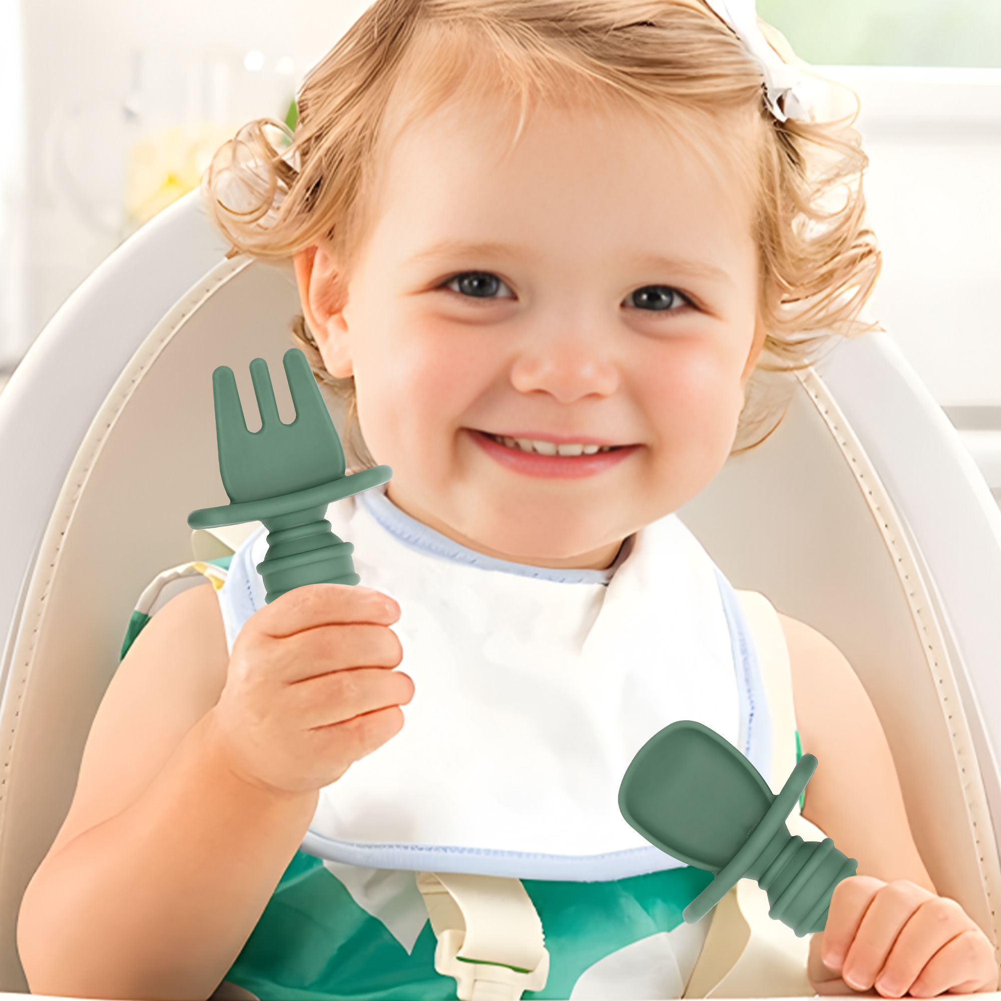2-piece self-feeding spoon wit - đánh giá và giá Self Feed Spoon