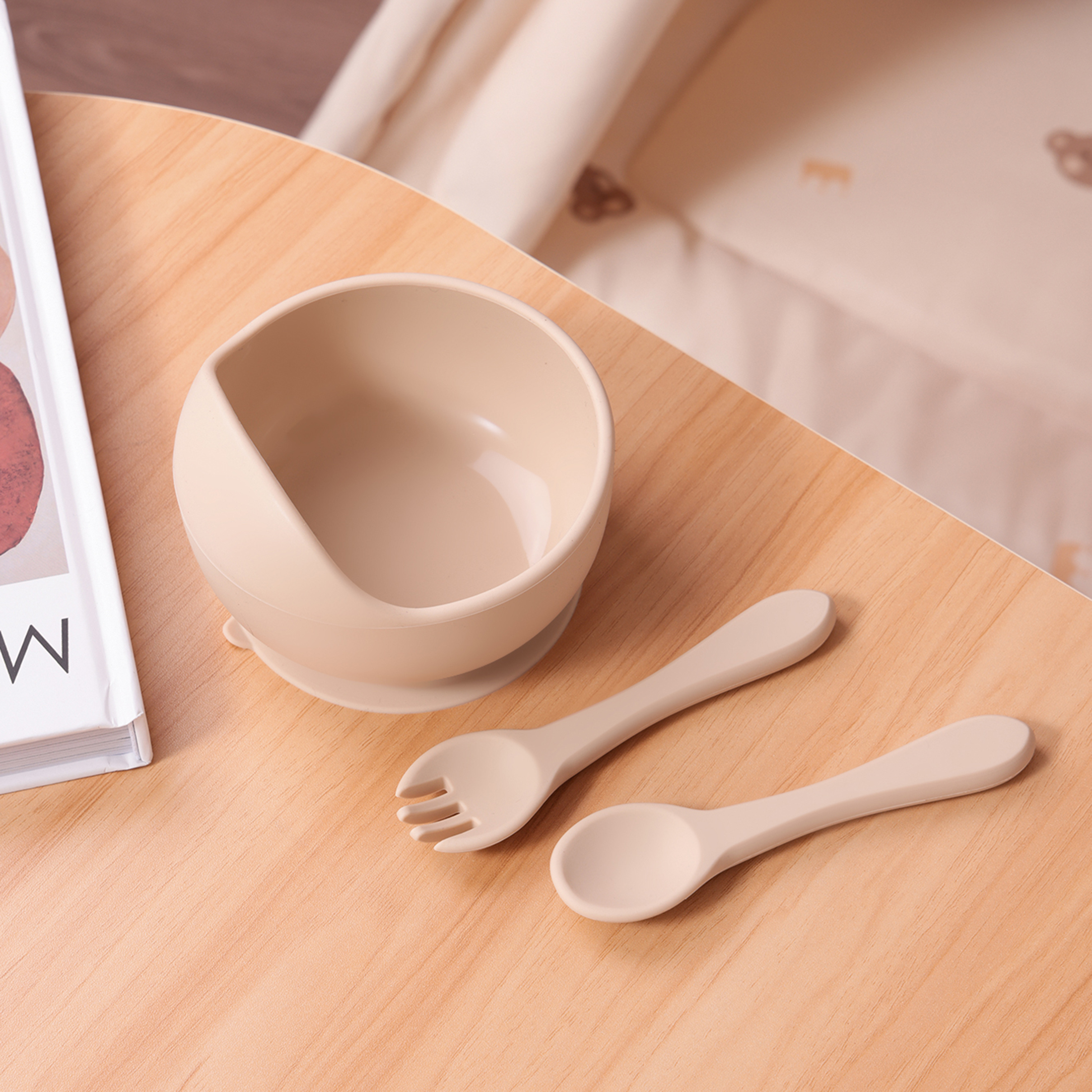 Color Kids 3PCS Silicone Baby  - đánh giá và giá Self Feed Spoon