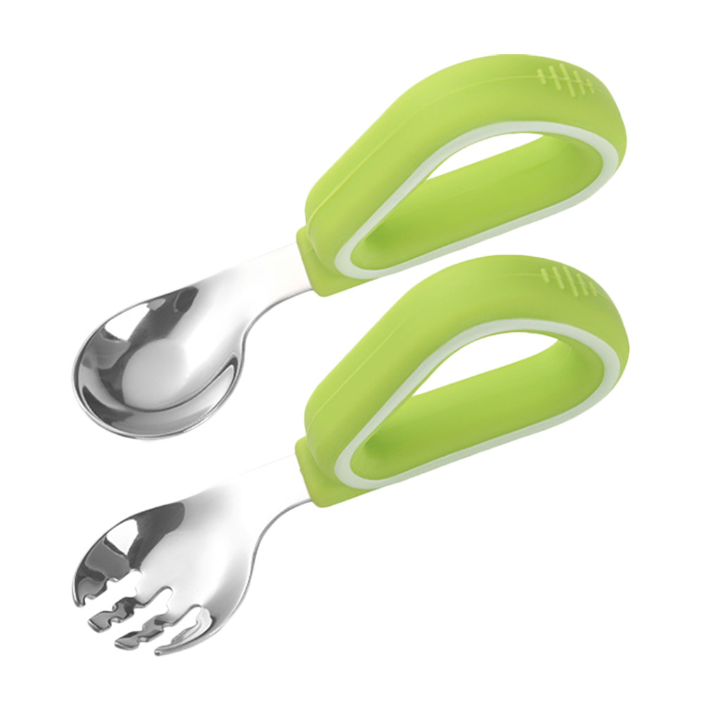1Set Children Training Fork Sp - đánh giá và giá Self Feed Spoon