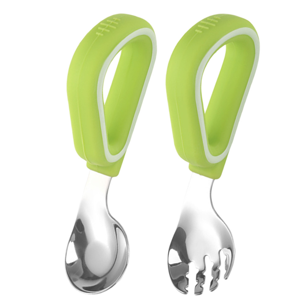 1Set Children Training Fork Sp - đánh giá và giá Self Feed Spoon