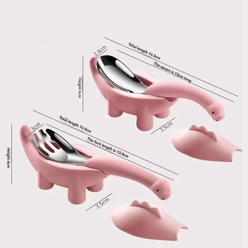 Dinosaur Shaped Infant Food Fe - đánh giá và giá Baby Food Utensils Set