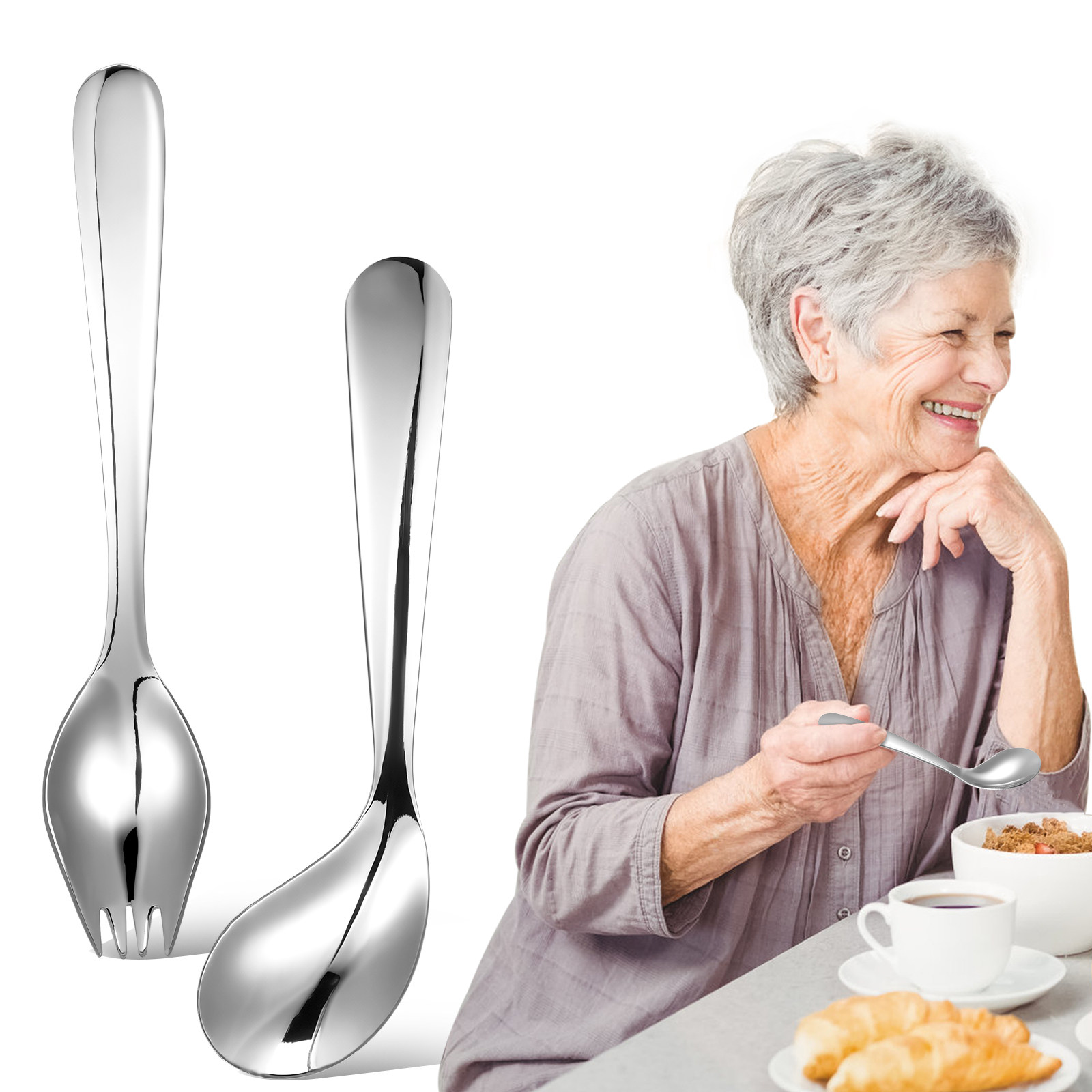 1Set Auxiliary Feeding Spoon F - đánh giá và giá Self Feed Spoon