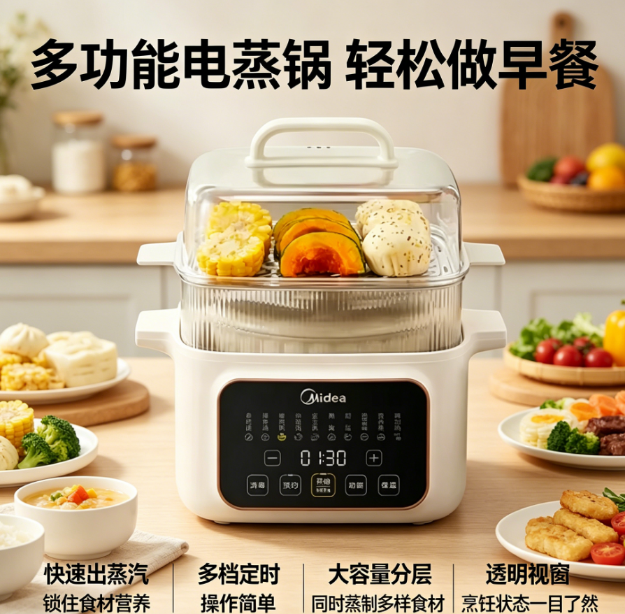 220V Midea Multi-Function Elec - đánh giá và giá Baby Food Egg