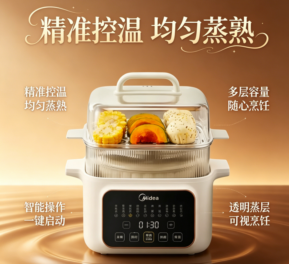 220V Midea Multi-Function Elec - đánh giá và giá Baby Food Egg