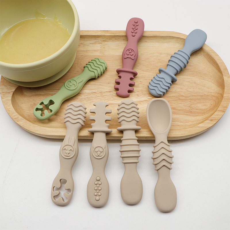4pcs silicone baby food spoon, - đánh giá và giá Baby Food For 7 Month Old