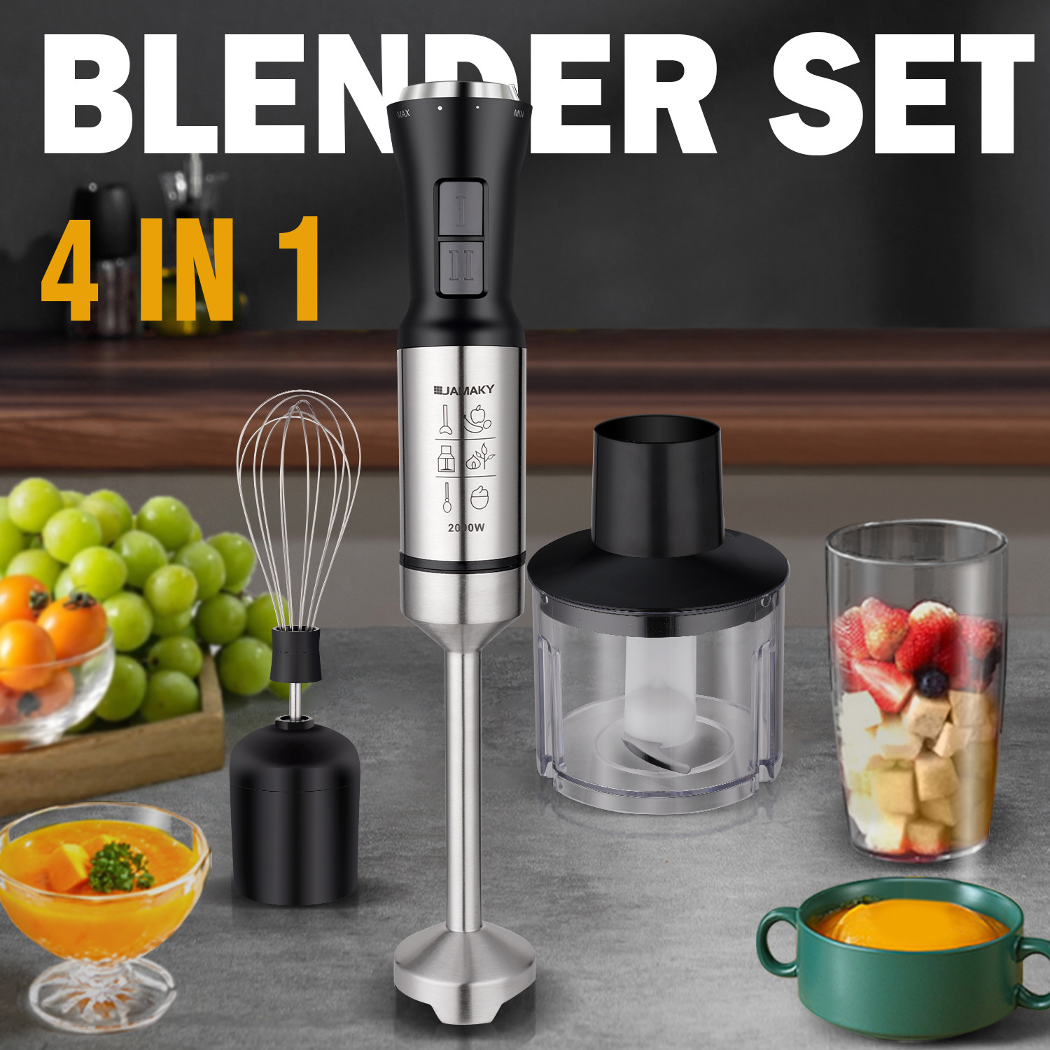 4 In 1 Multifunctional Mixer B - đánh giá và giá Baby Food Zubereiter